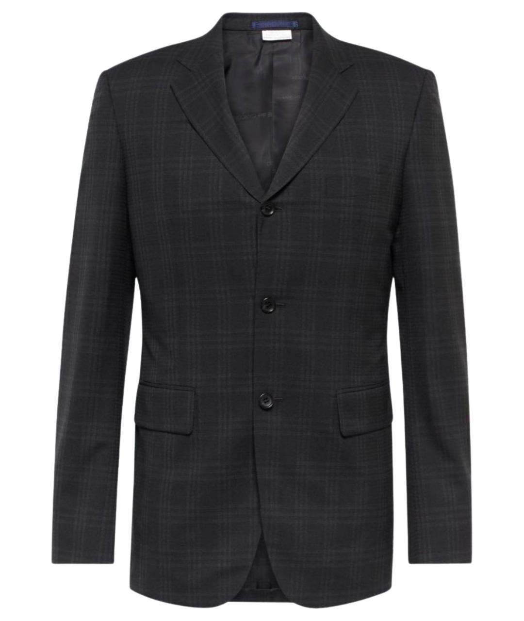 COMME DES GARҪONS HOMME Темно-синий шерстяной пиджак, фото 1