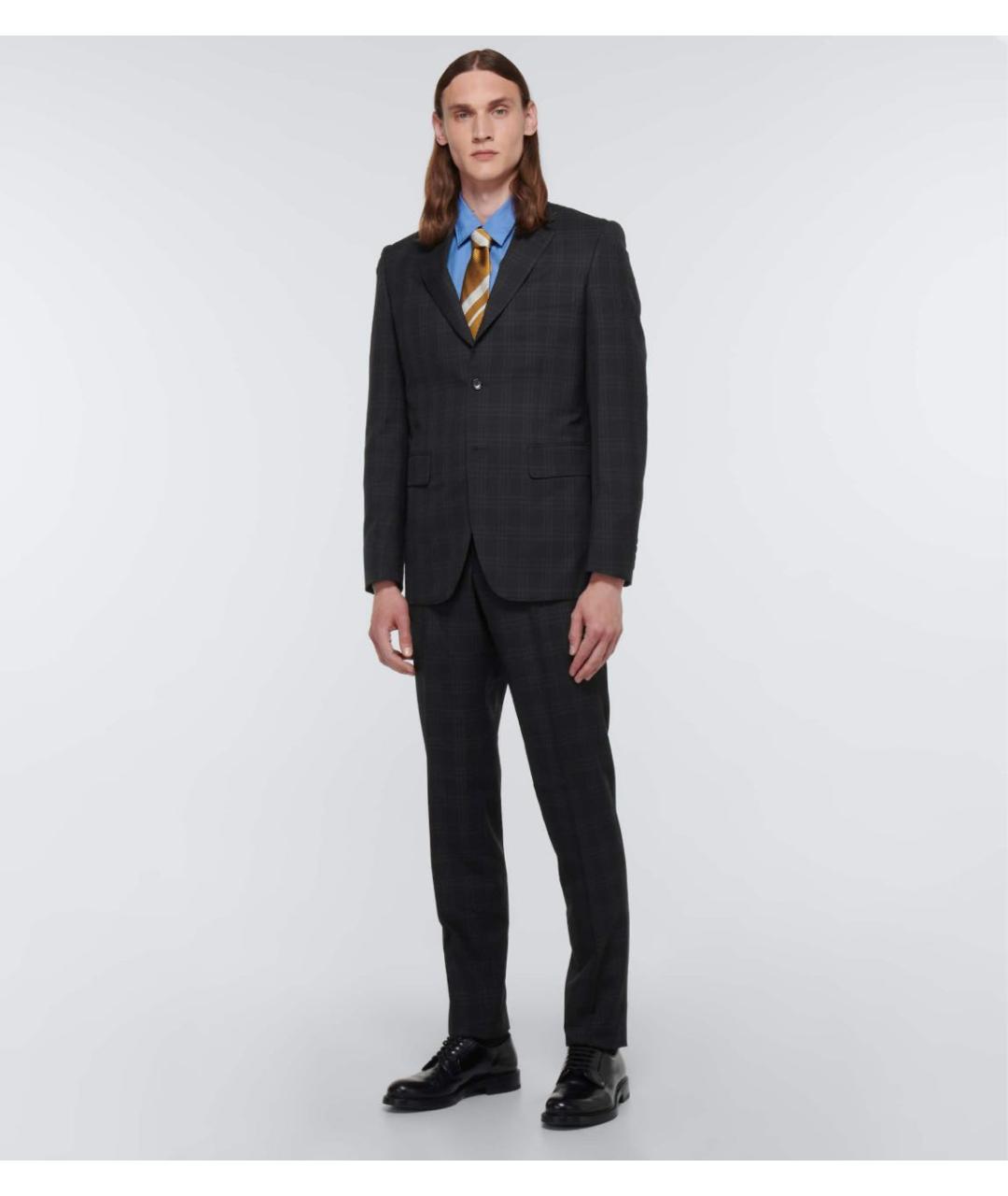 COMME DES GARҪONS HOMME Темно-синий шерстяной пиджак, фото 5