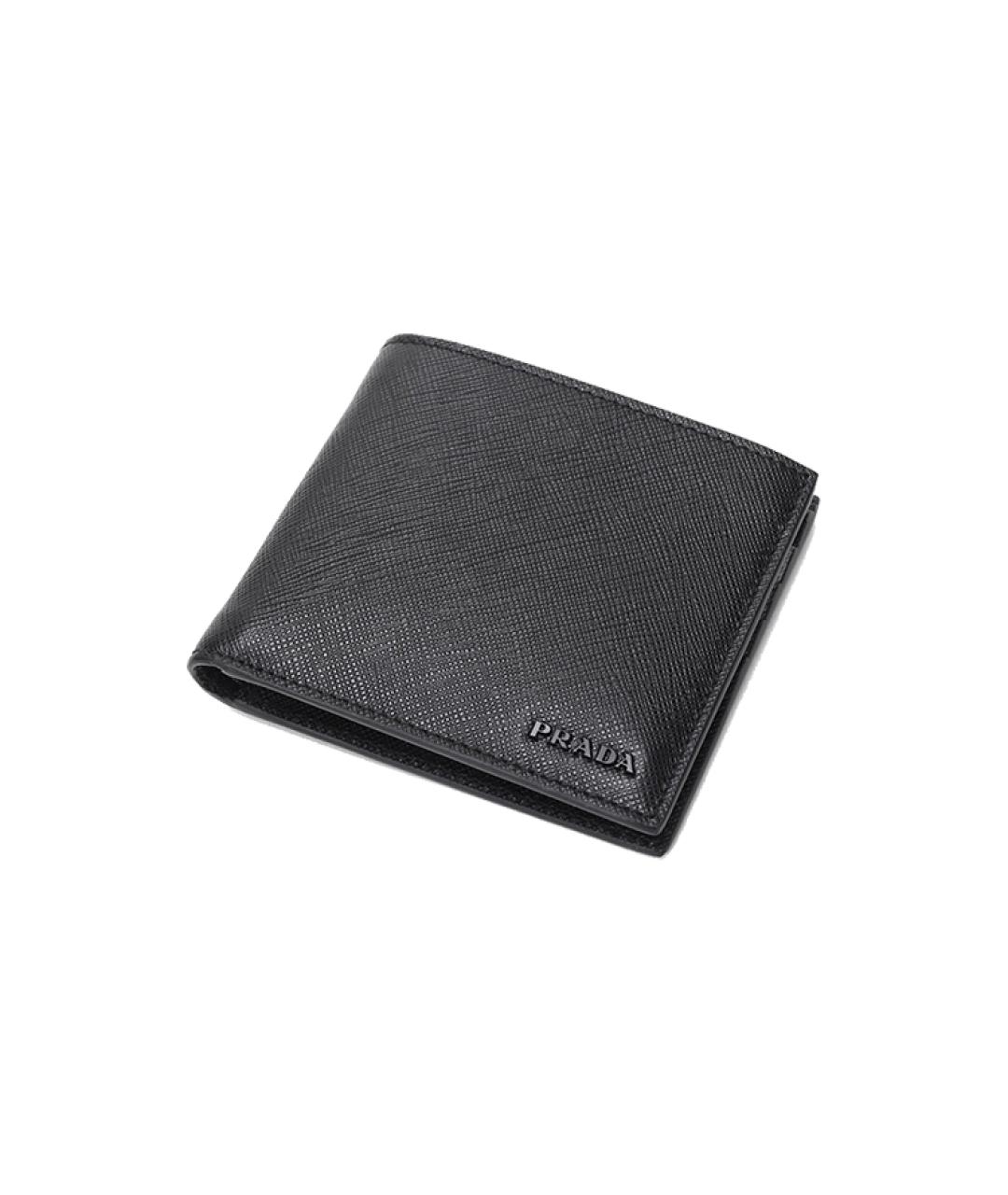 PRADA Черный кожаный кошелек, фото 4