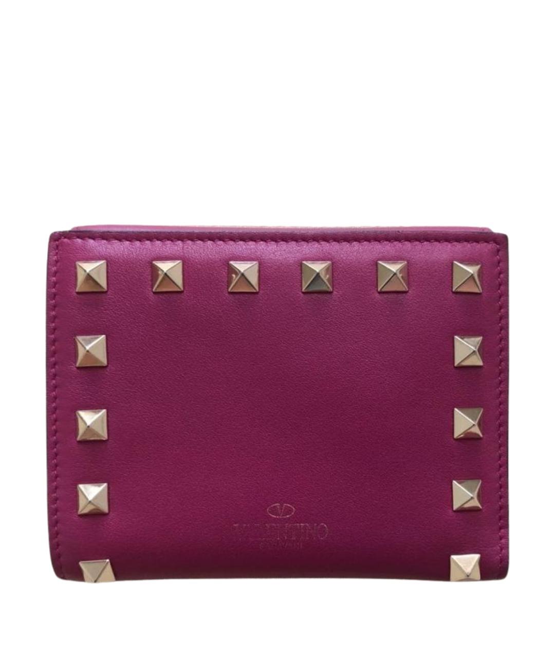 VALENTINO Фуксия кожаный кошелек, фото 9