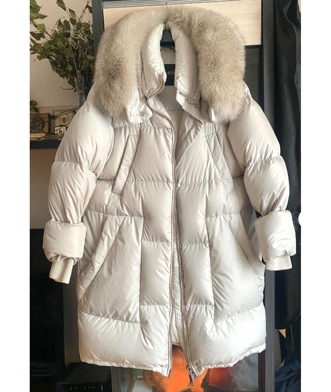 MOORER Белый пуховик, фото 4