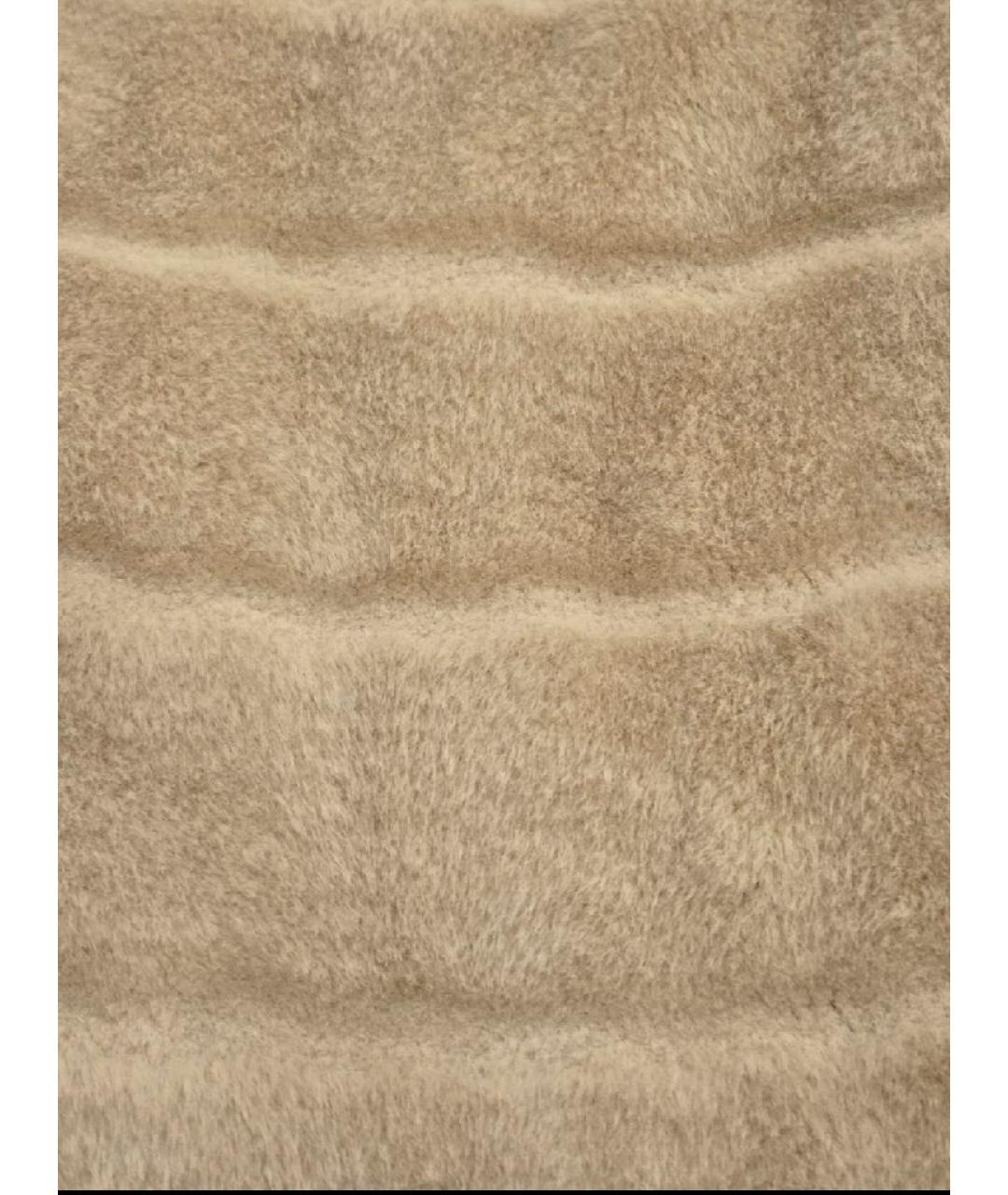 TRUSSARDI JEANS Бежевая полиэстеровая шуба, фото 7