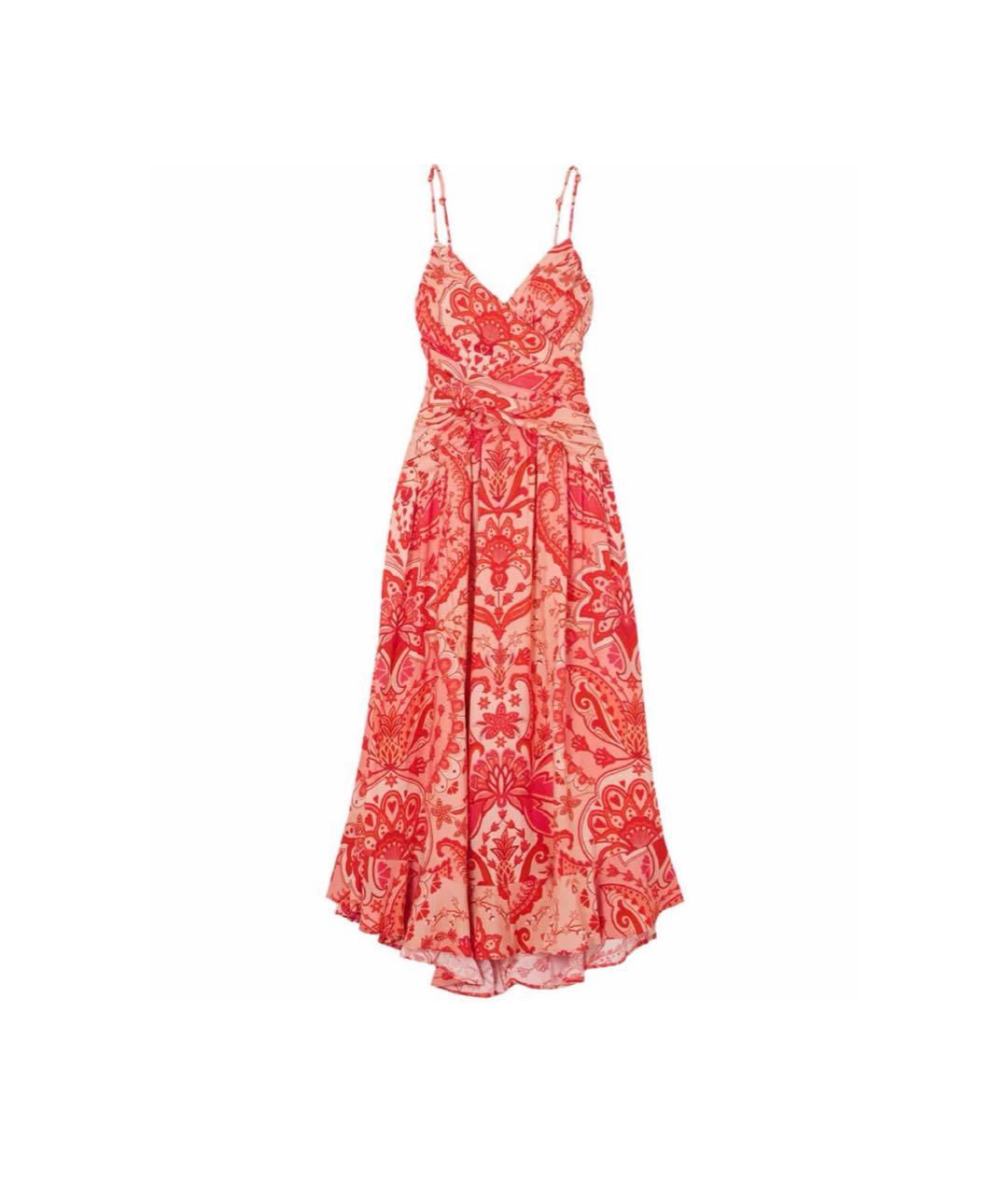 FARM RIO Красный льняной сарафан, фото 7