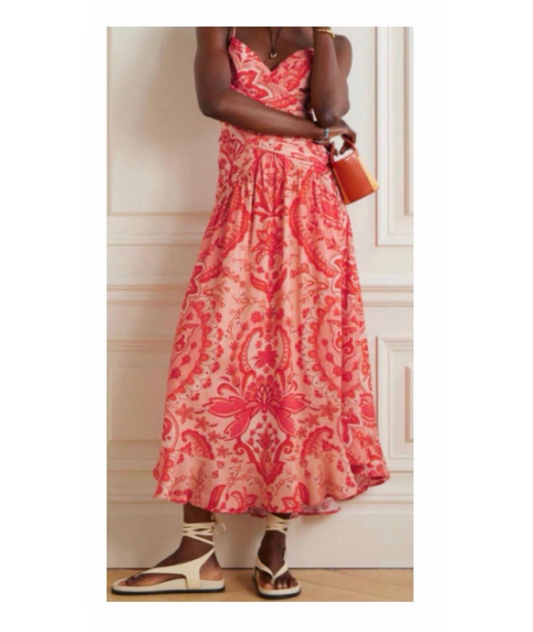 FARM RIO Красный льняной сарафан, фото 4