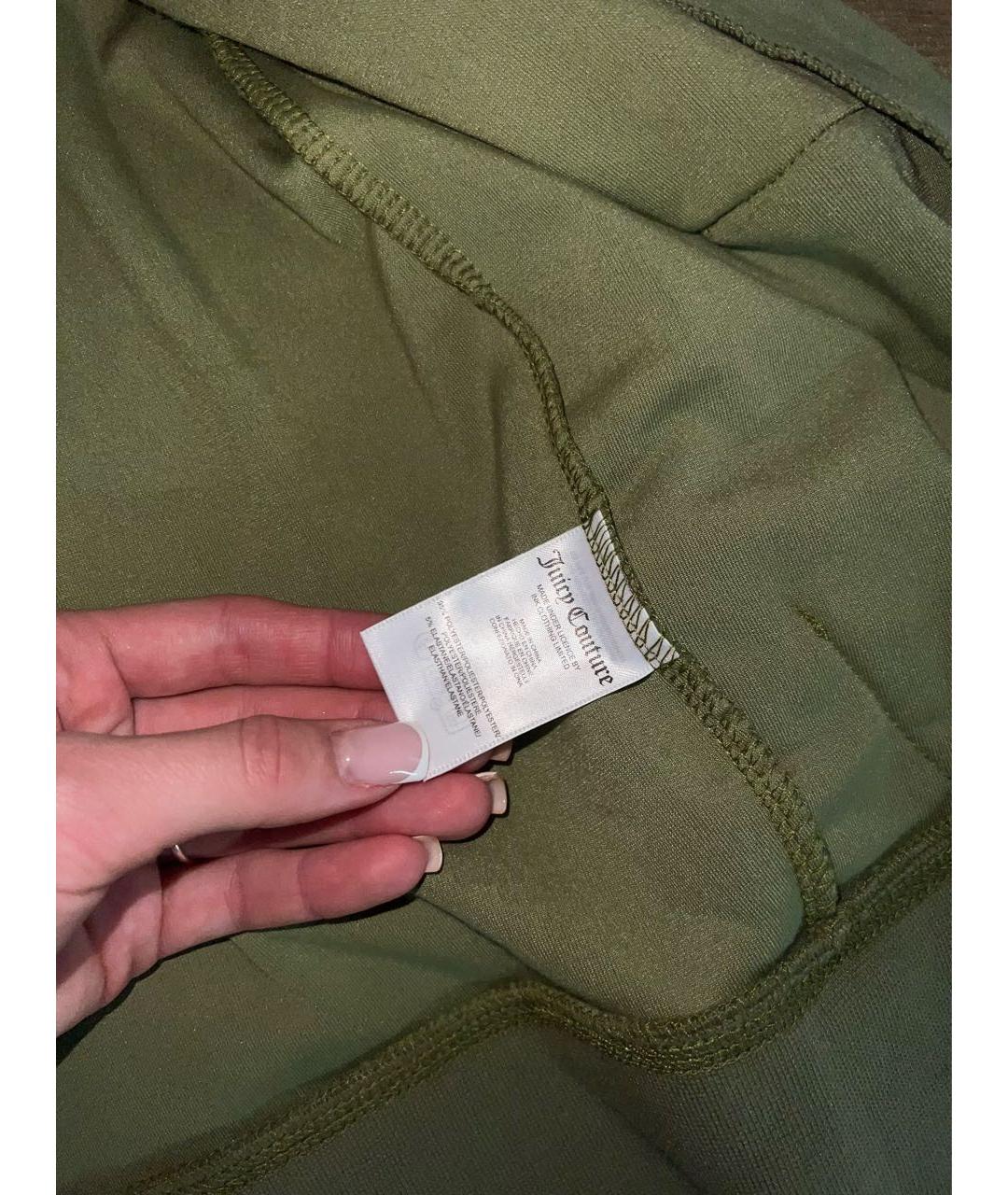 JUICY COUTURE Хаки велюровый спортивные костюмы, фото 5