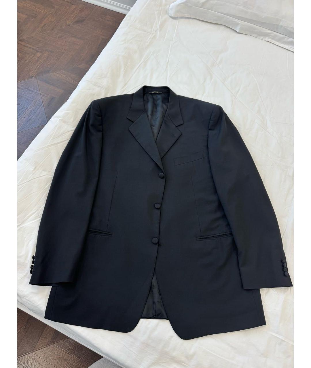 LANVIN Черный шерстяной пиджак, фото 4