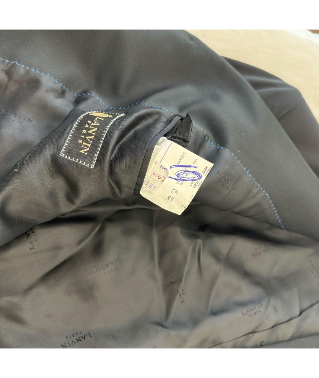 LANVIN Черный шерстяной пиджак, фото 2