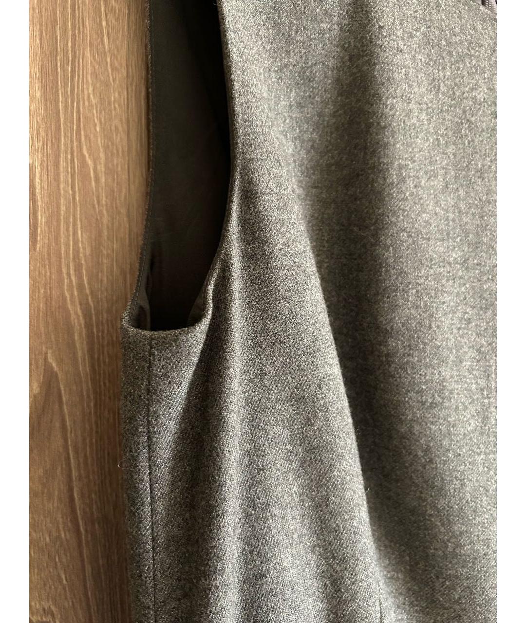 RED VALENTINO Серое хлопковое повседневное платье, фото 2