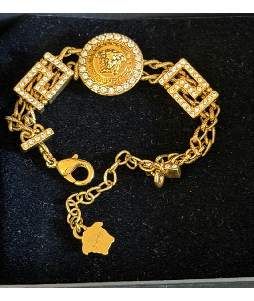 VERSACE Золотой металлический браслет, фото 2