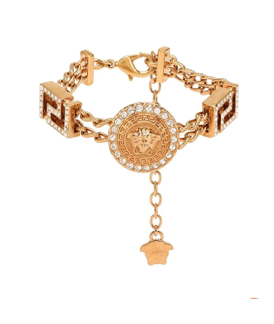 VERSACE Золотой металлический браслет, фото 6