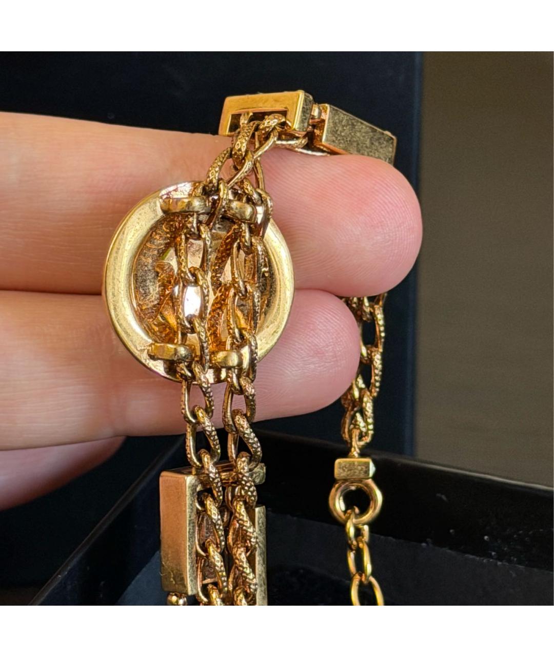 VERSACE Золотой металлический браслет, фото 3