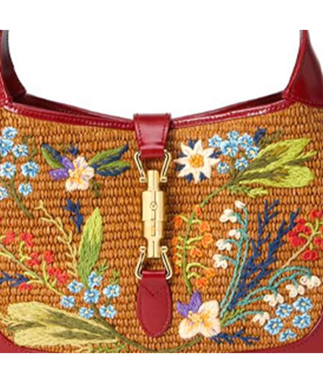 GUCCI Красная пелетеная сумка через плечо, фото 9