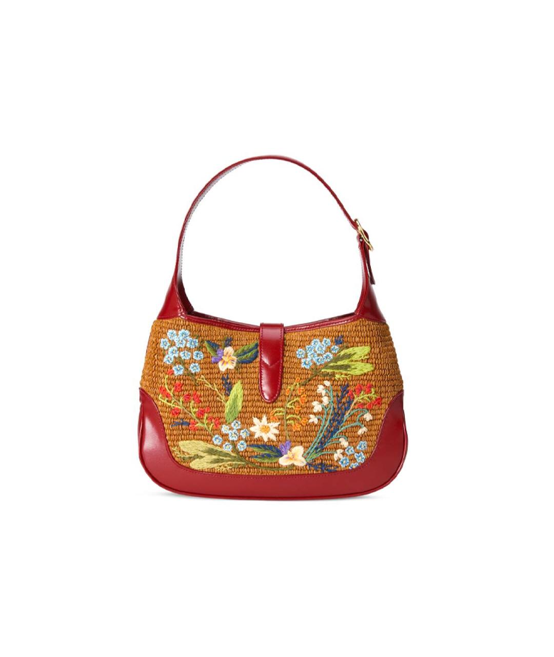 GUCCI Красная пелетеная сумка через плечо, фото 7