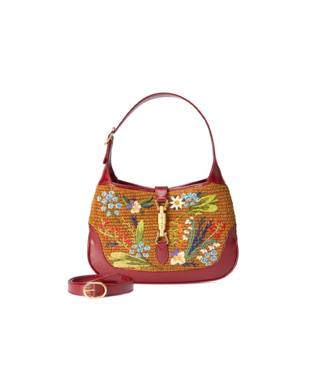 GUCCI Красная пелетеная сумка через плечо, фото 8