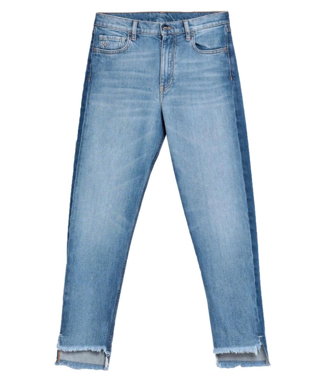 MARCELO BURLON Голубые хлопко-эластановые джинсы слим, фото 9