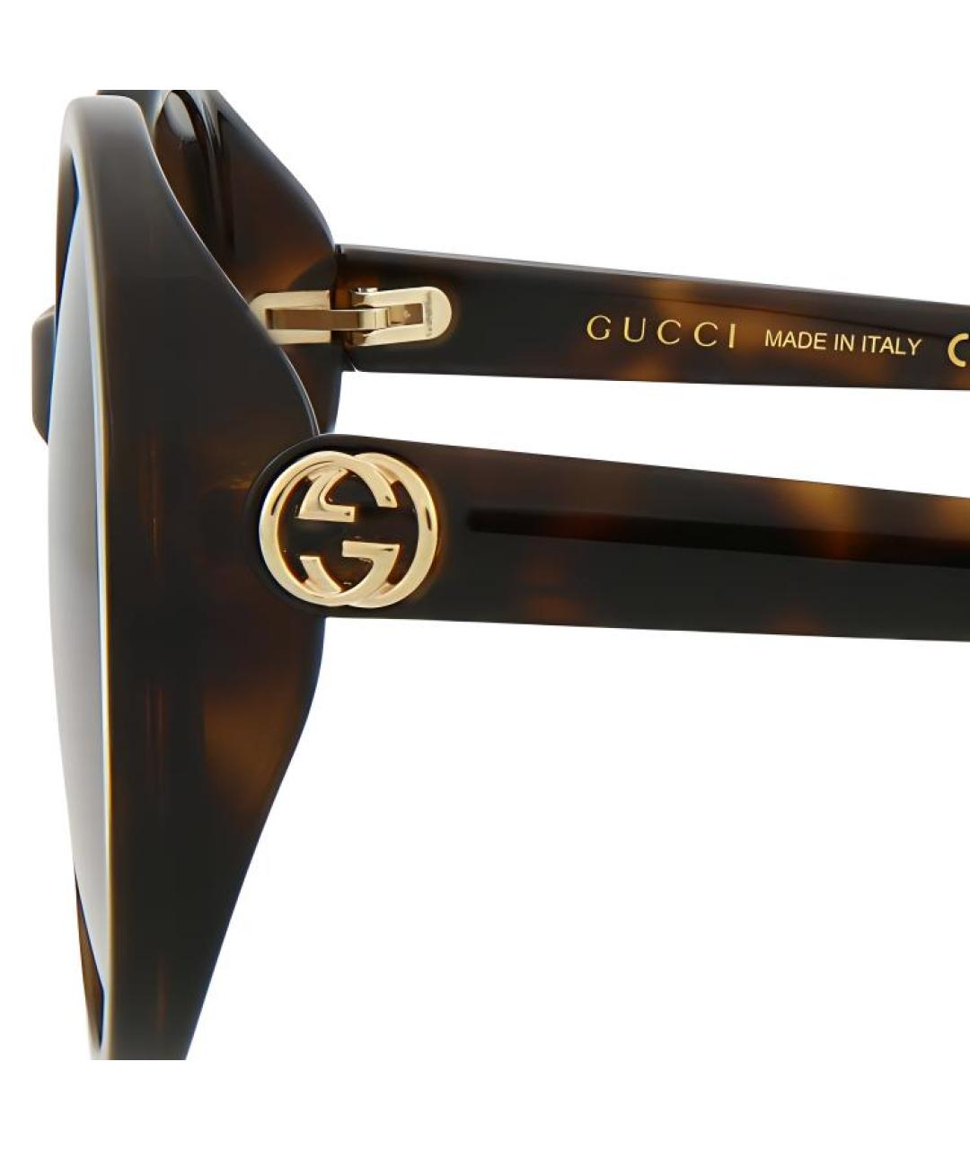 GUCCI Черные пластиковые солнцезащитные очки, фото 3