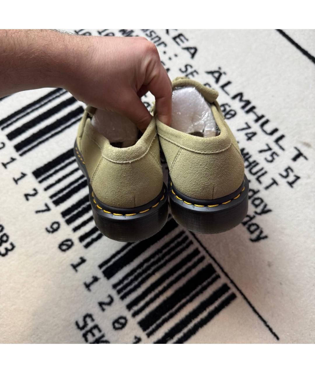 DR. MARTENS Зеленые замшевые лоферы, фото 4