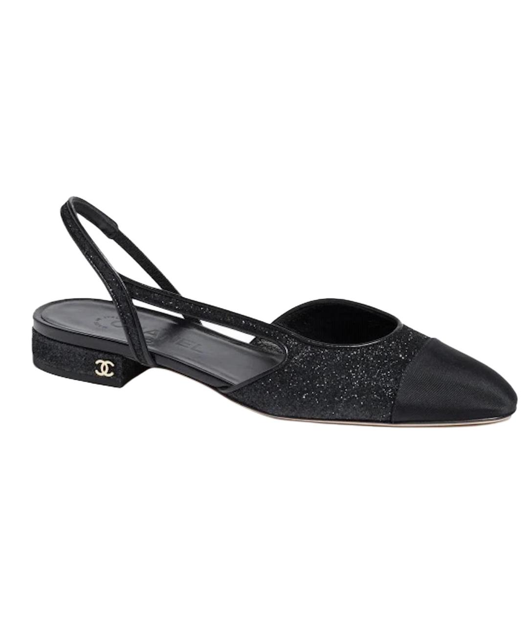 CHANEL Черные босоножки, фото 1