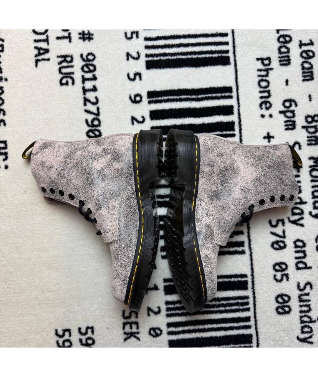 DR. MARTENS Серые ботинки, фото 3