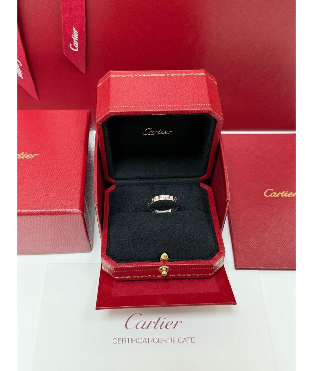CARTIER Серебряное кольцо из белого золота, фото 3