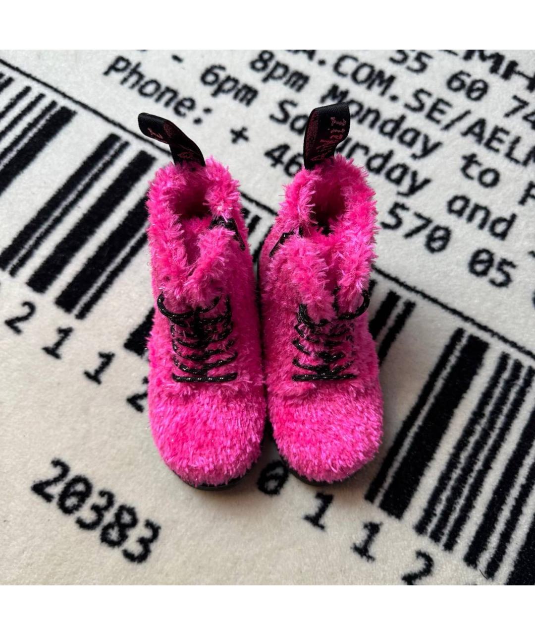 DR. MARTENS Фуксия ботинки, фото 2