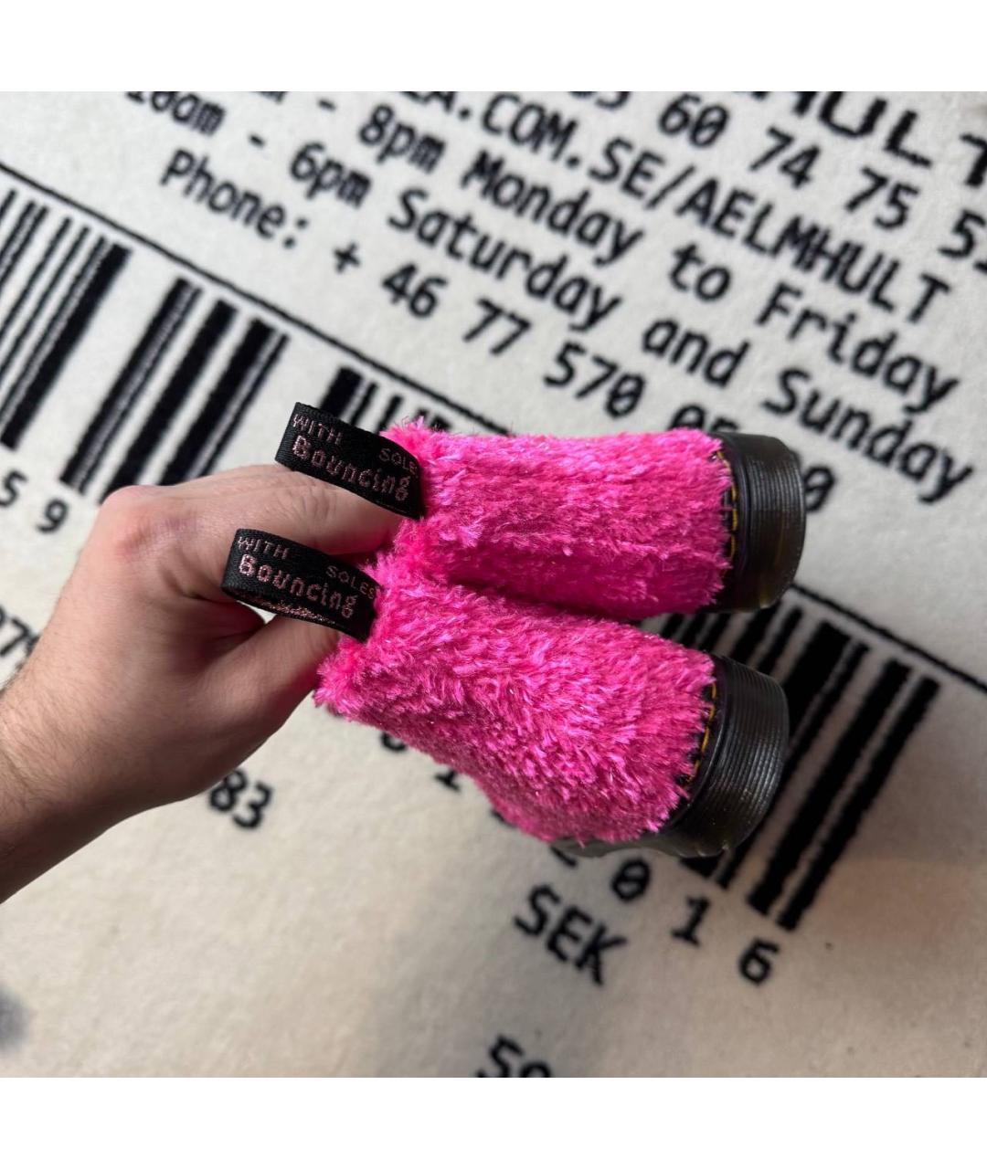 DR. MARTENS Фуксия ботинки, фото 4