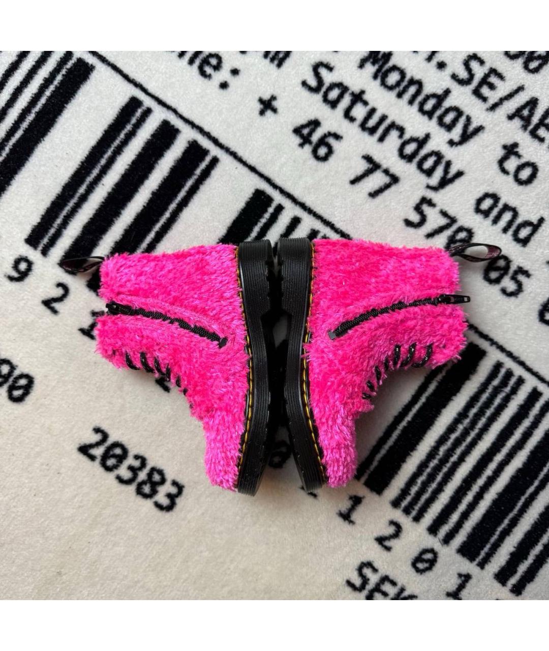 DR. MARTENS Фуксия ботинки, фото 3