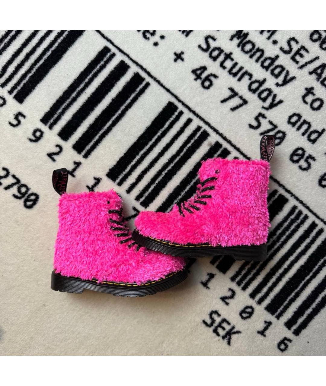 DR. MARTENS Фуксия ботинки, фото 6