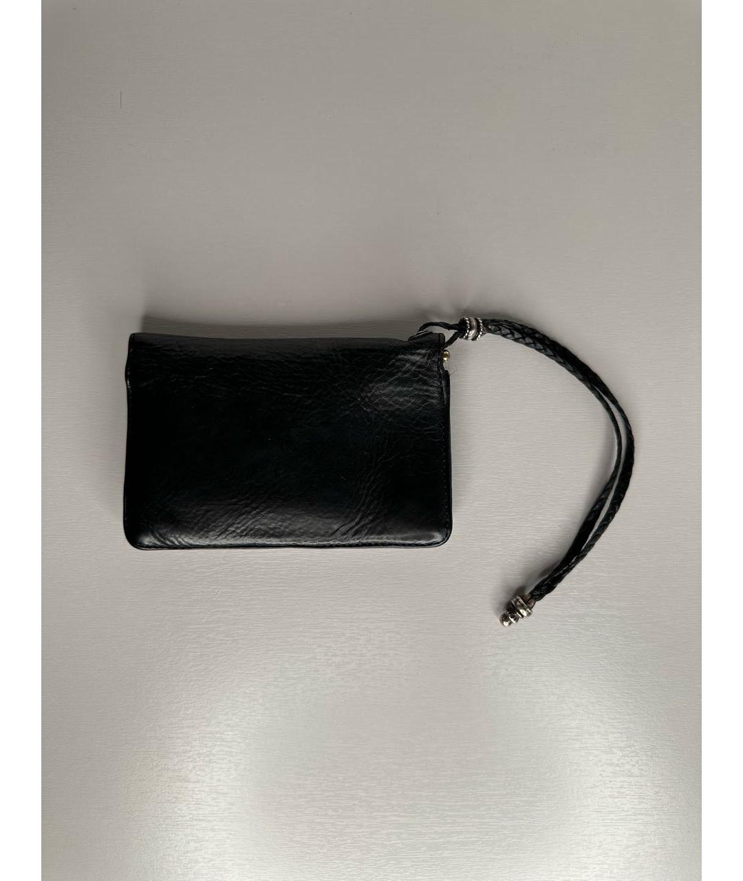 CHROME HEARTS Черный кожаный кошелек, фото 5