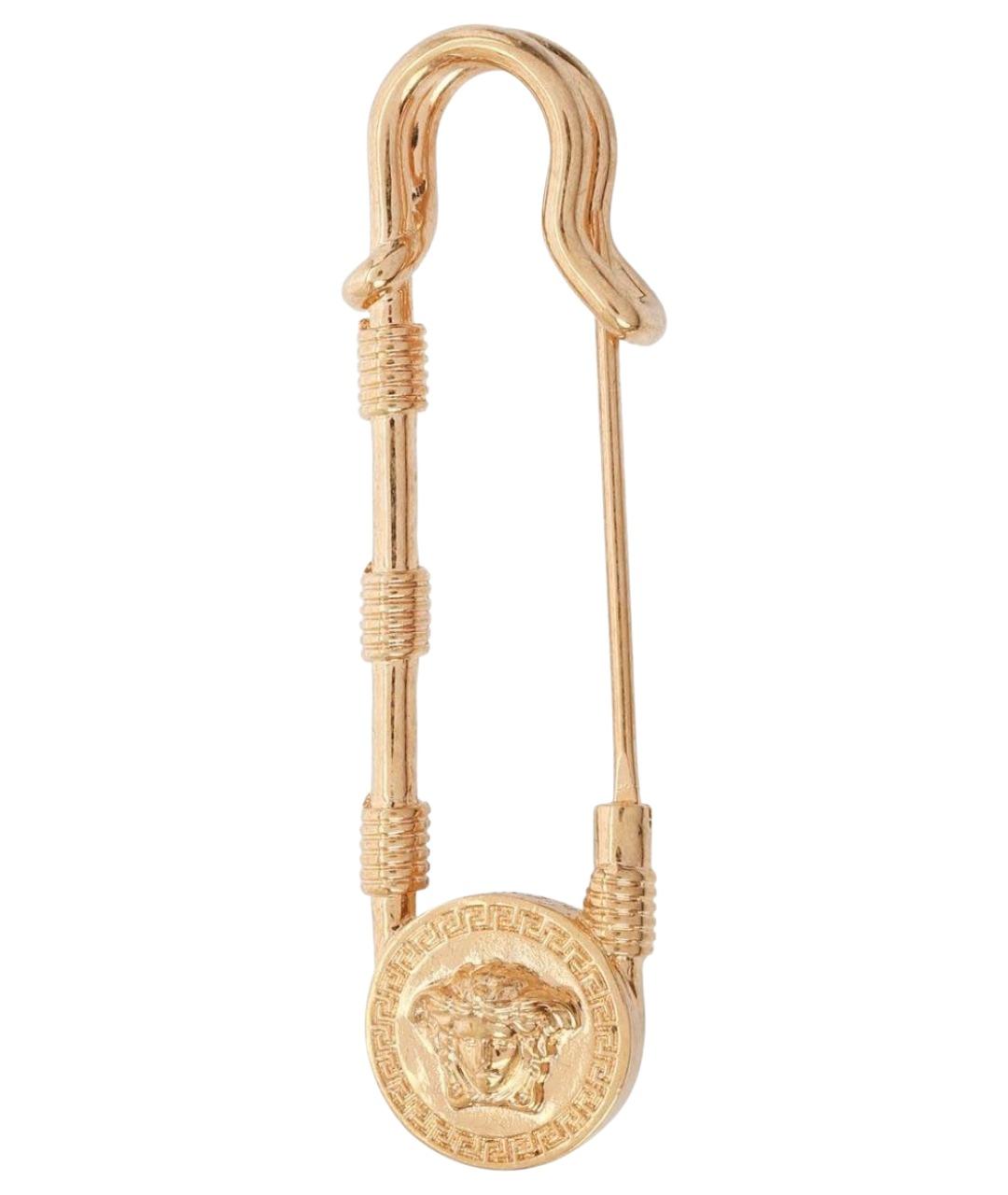 VERSACE Золотая латунная булавка / брошь, фото 1