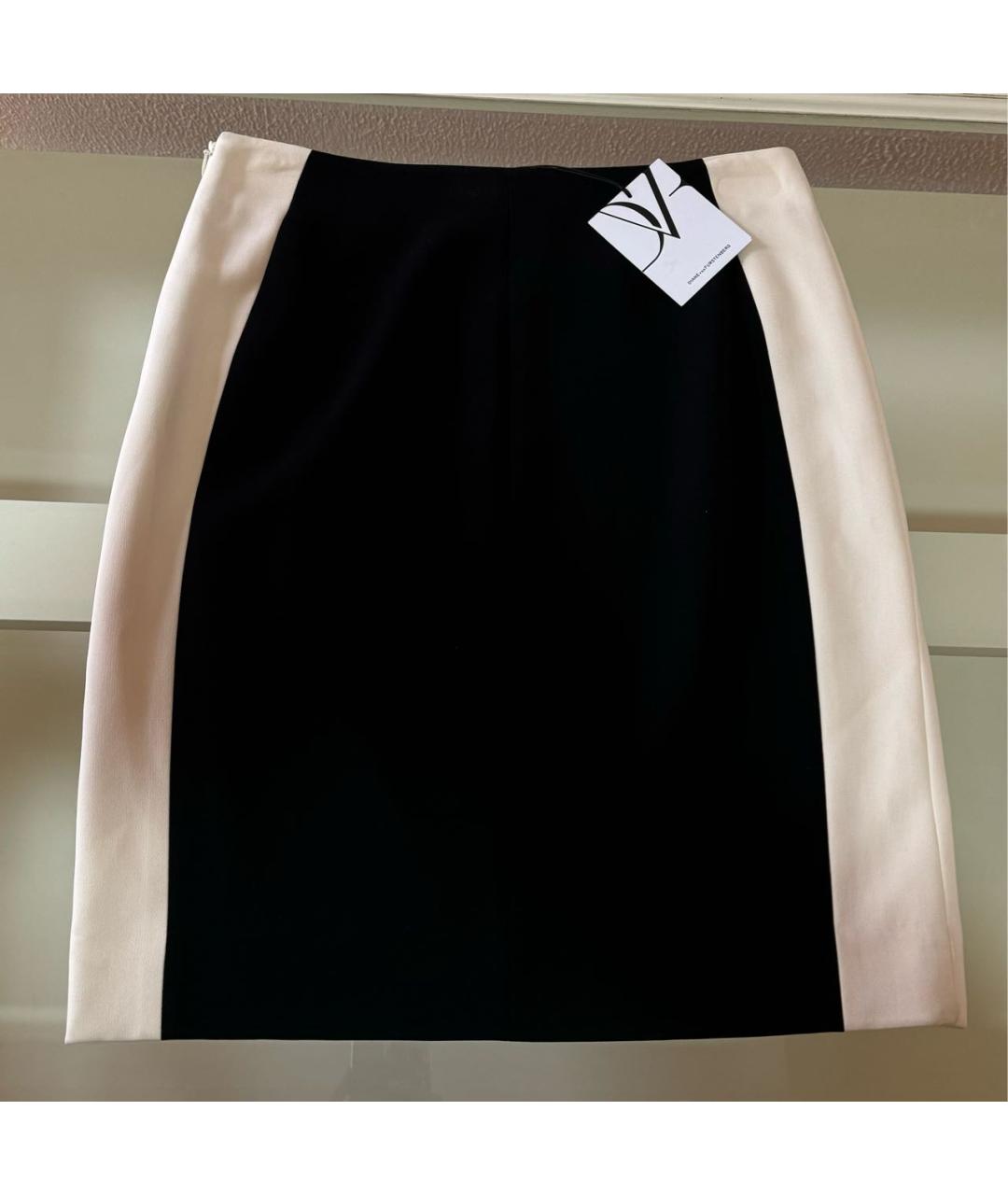 DIANE VON FURSTENBERG Черная полиэстеровая юбка миди, фото 5