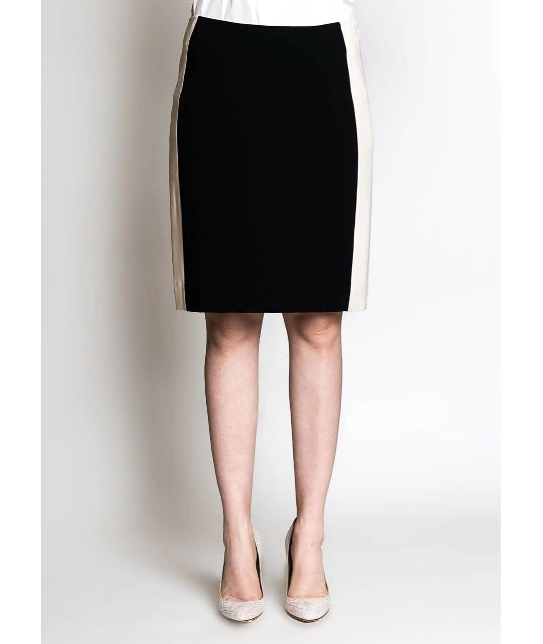 DIANE VON FURSTENBERG Черная полиэстеровая юбка миди, фото 3