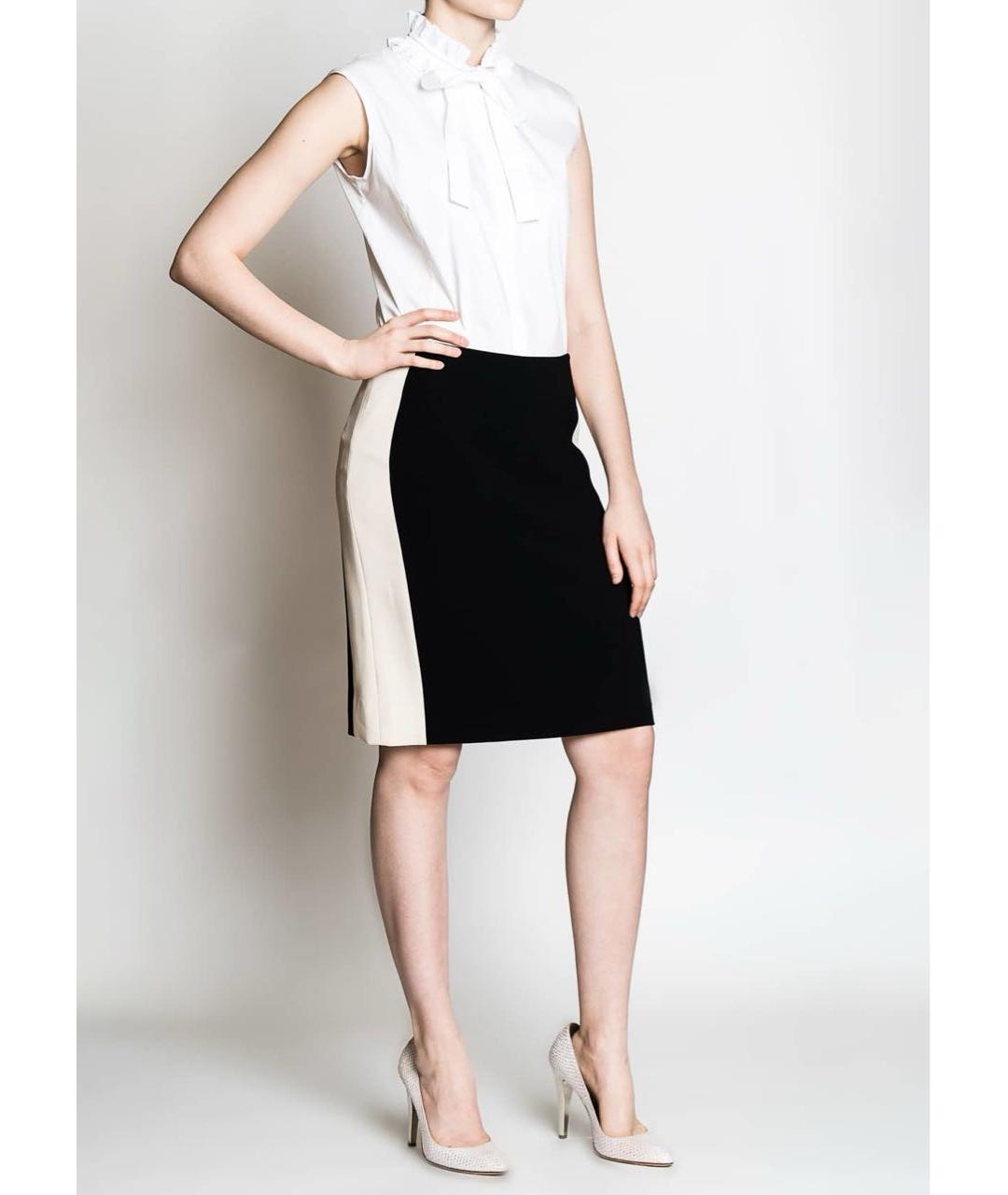 DIANE VON FURSTENBERG Черная полиэстеровая юбка миди, фото 2