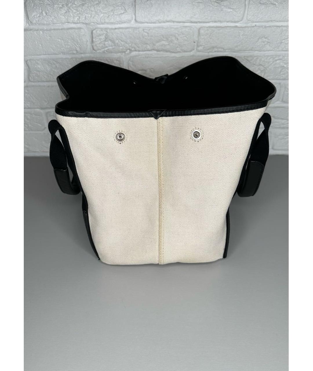 BALENCIAGA Бежевая тканевая сумка тоут, фото 4