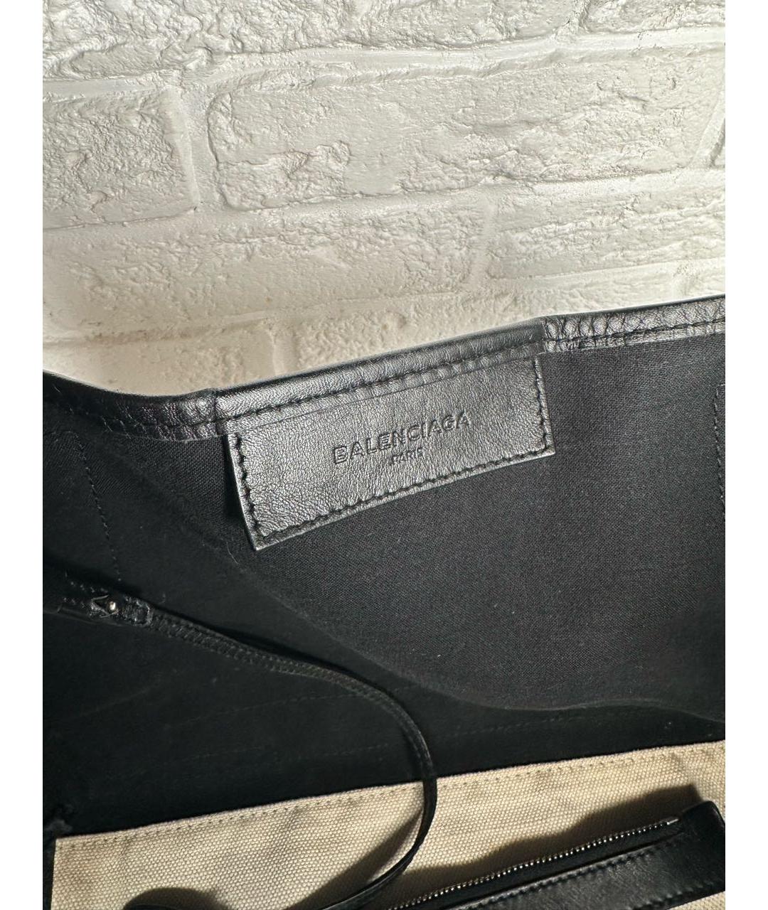 BALENCIAGA Бежевая тканевая сумка тоут, фото 6