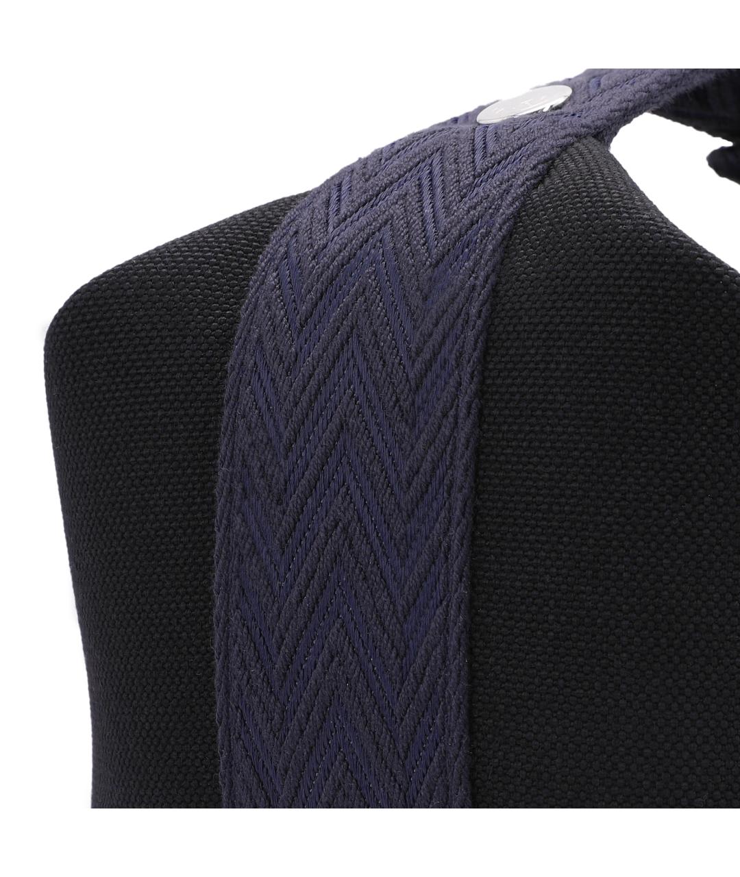 HERMES Черная тканевая косметичка, фото 7