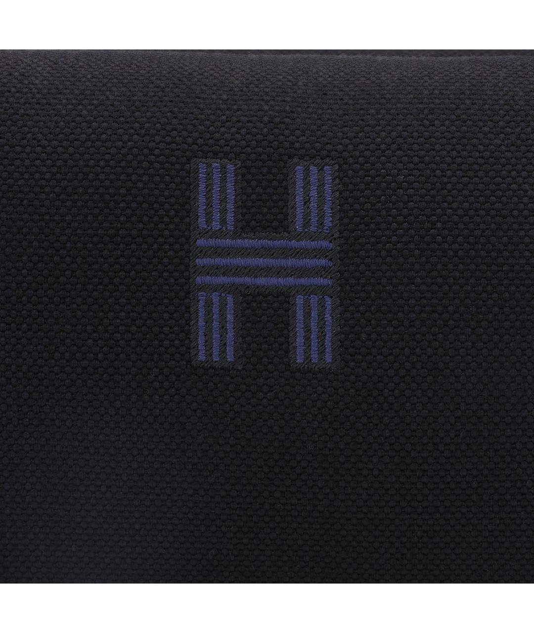 HERMES Черная тканевая косметичка, фото 6