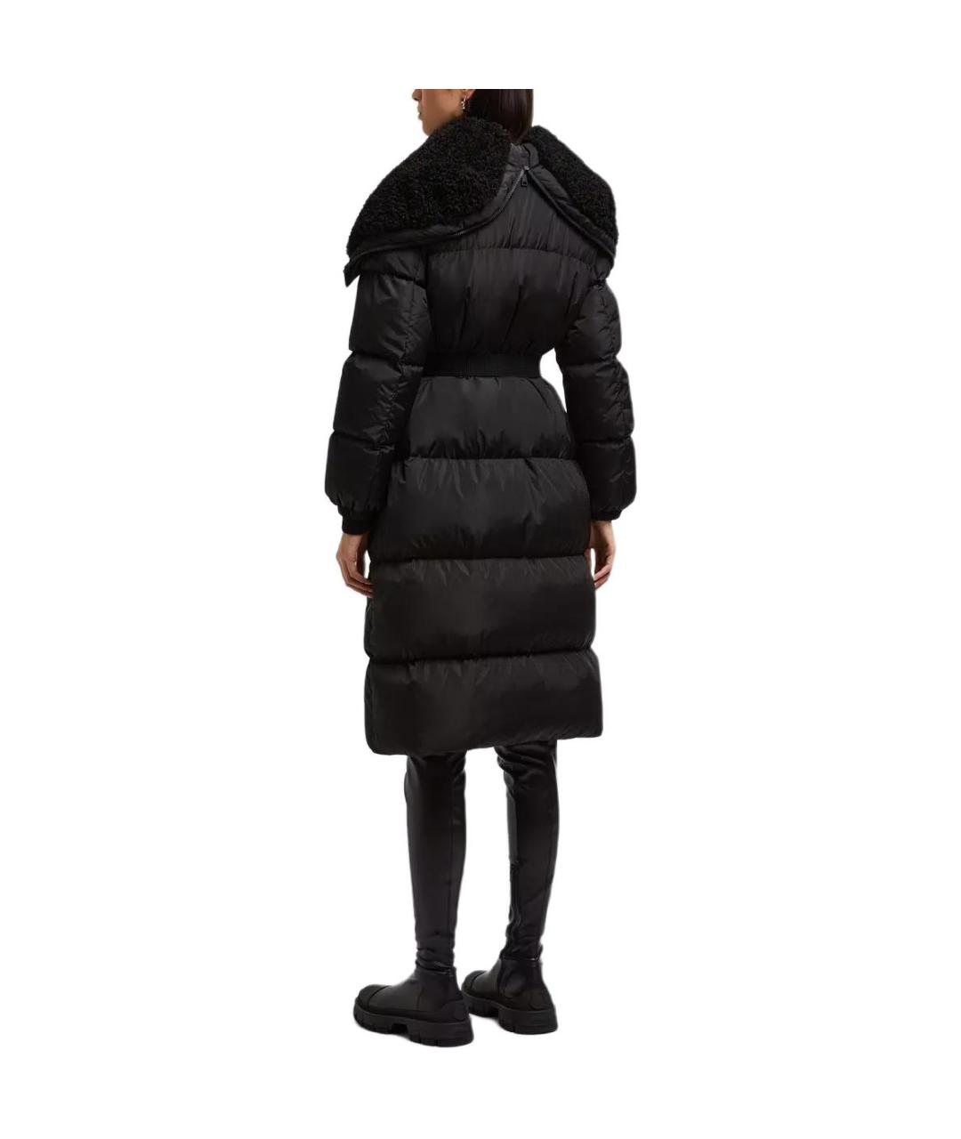 MONCLER Черный пуховик, фото 2