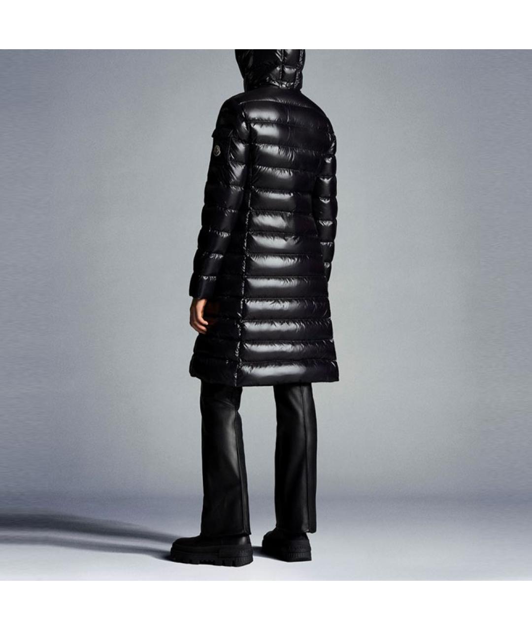 MONCLER Черный пуховик, фото 4