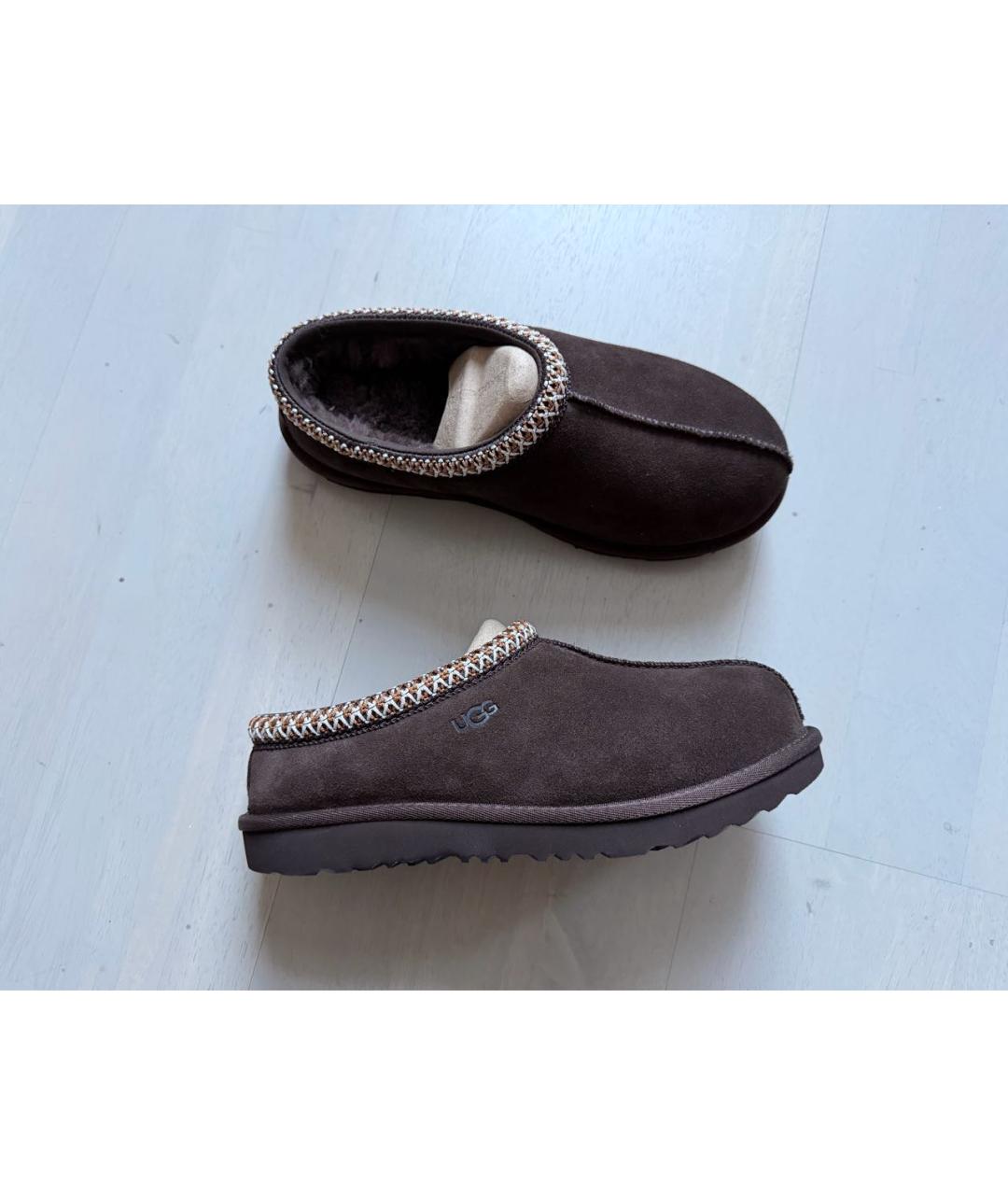 UGG AUSTRALIA Коричневые замшевые мюли, фото 2