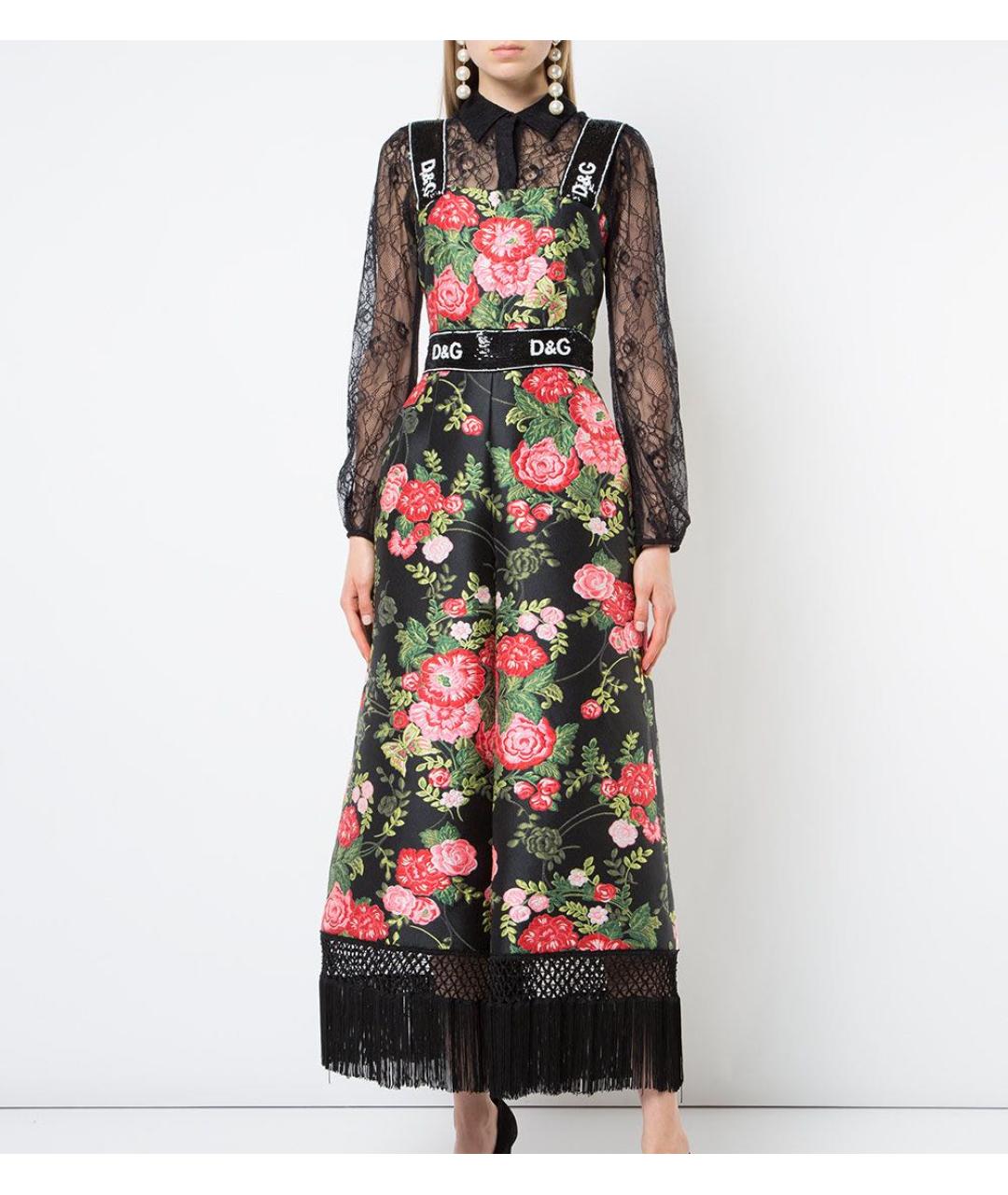 DOLCE&GABBANA Мульти твидовый комбинезон, фото 6