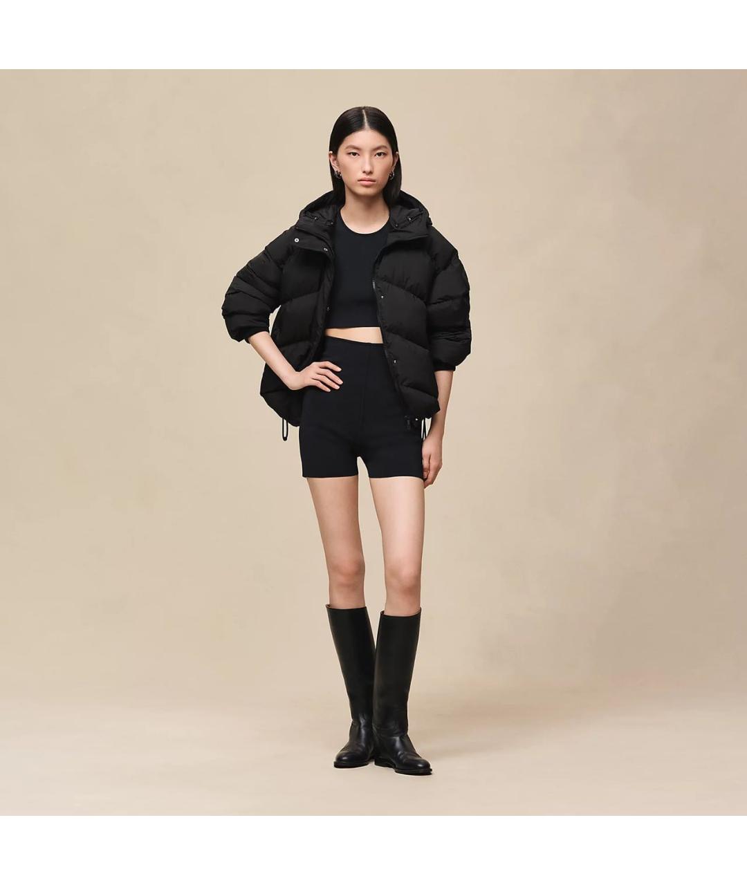 HERMES Черный пуховик, фото 5