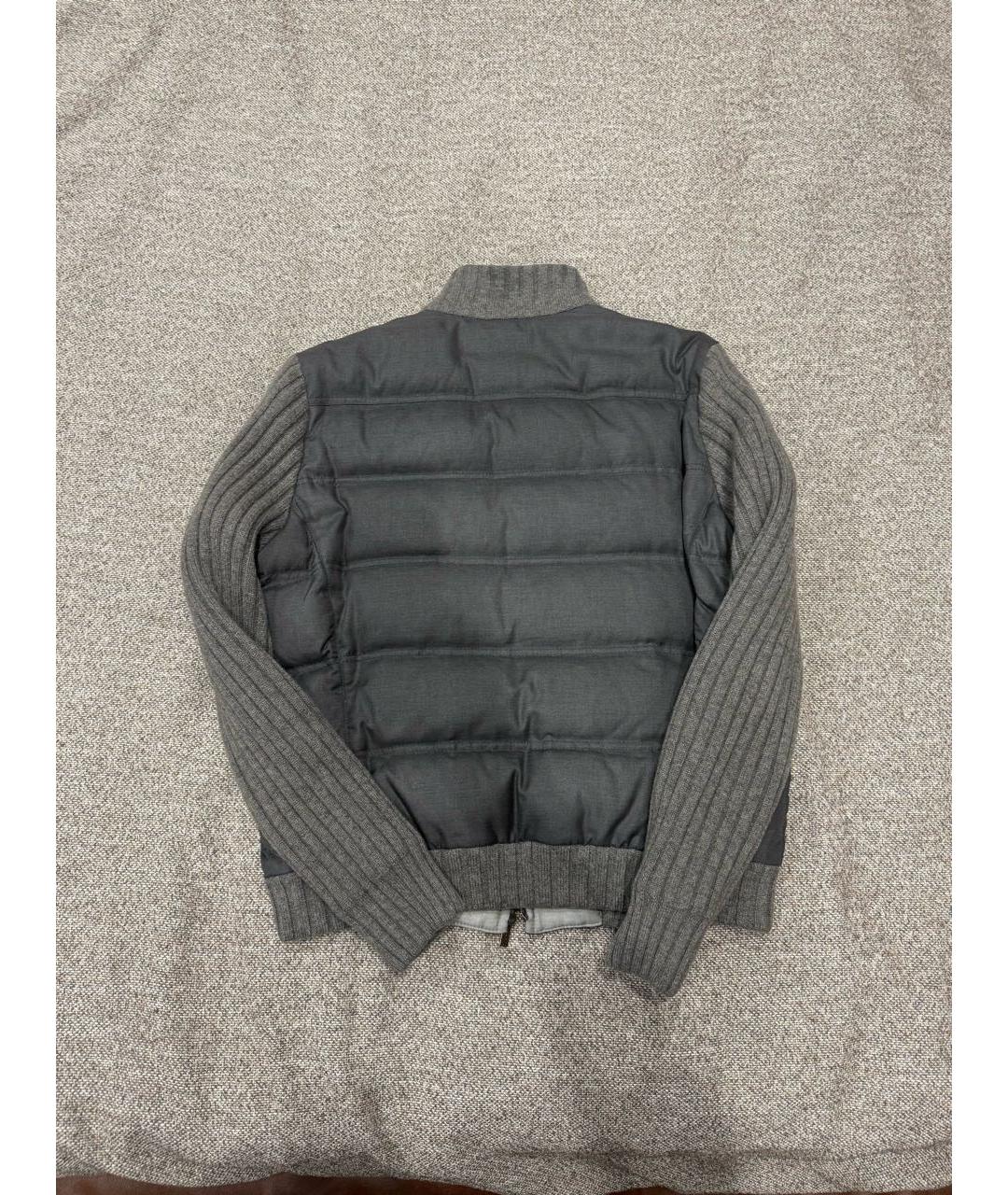 KITON Серая хлопковая куртка, фото 2