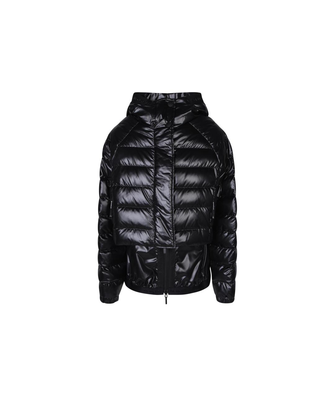 MONCLER Черный пуховик, фото 1