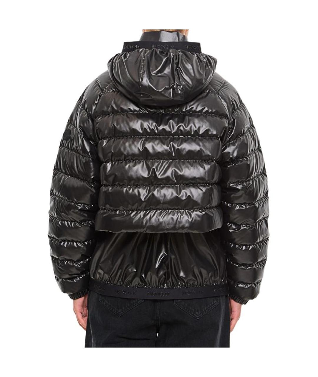 MONCLER Черный пуховик, фото 5