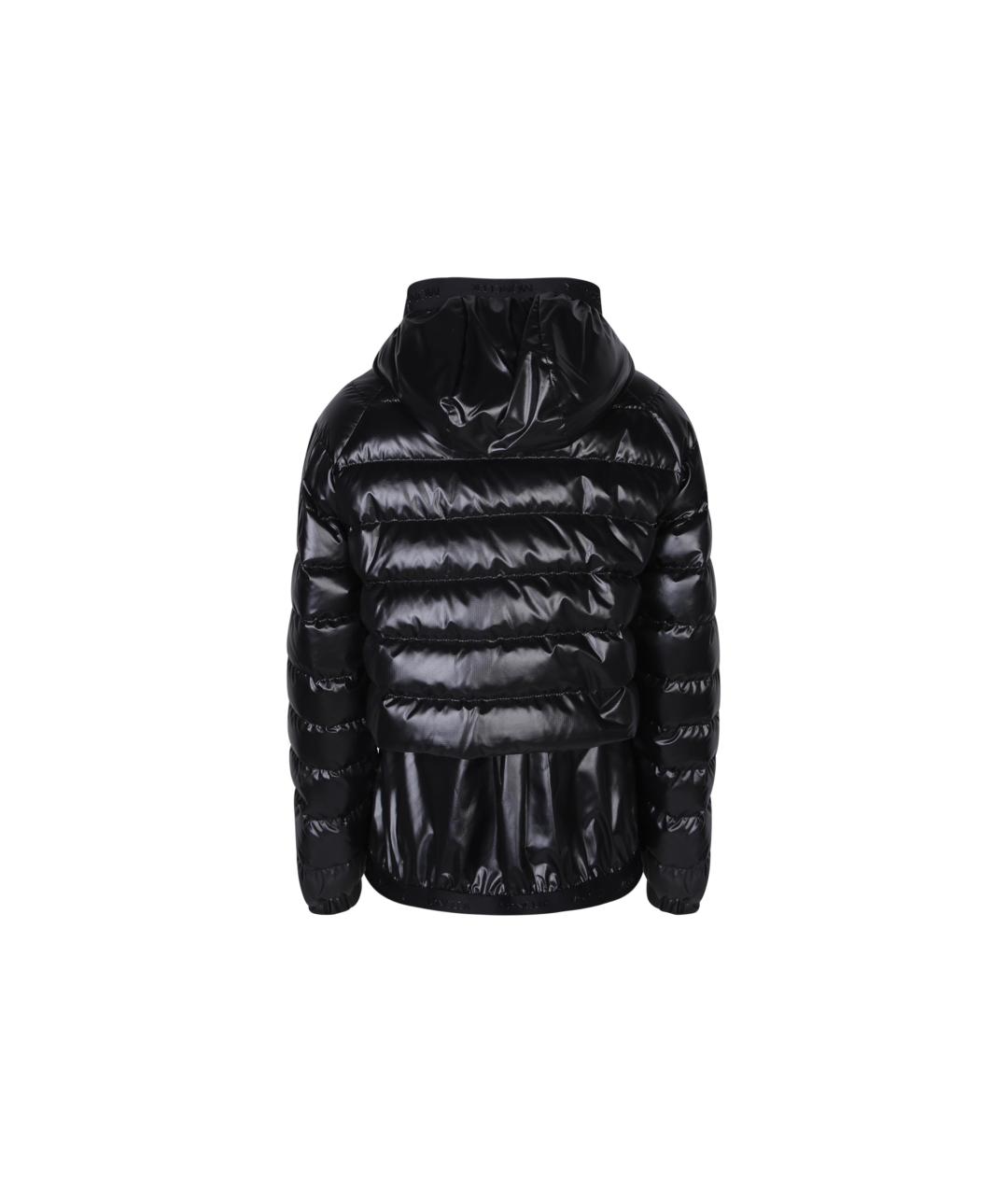 MONCLER Черный пуховик, фото 2