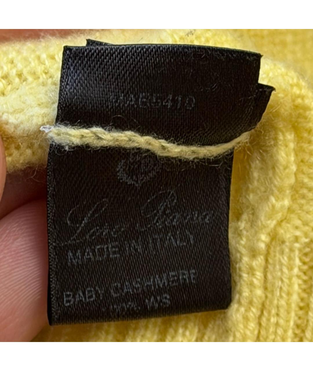 LORO PIANA Желтый кашемировый джемпер / свитер, фото 7