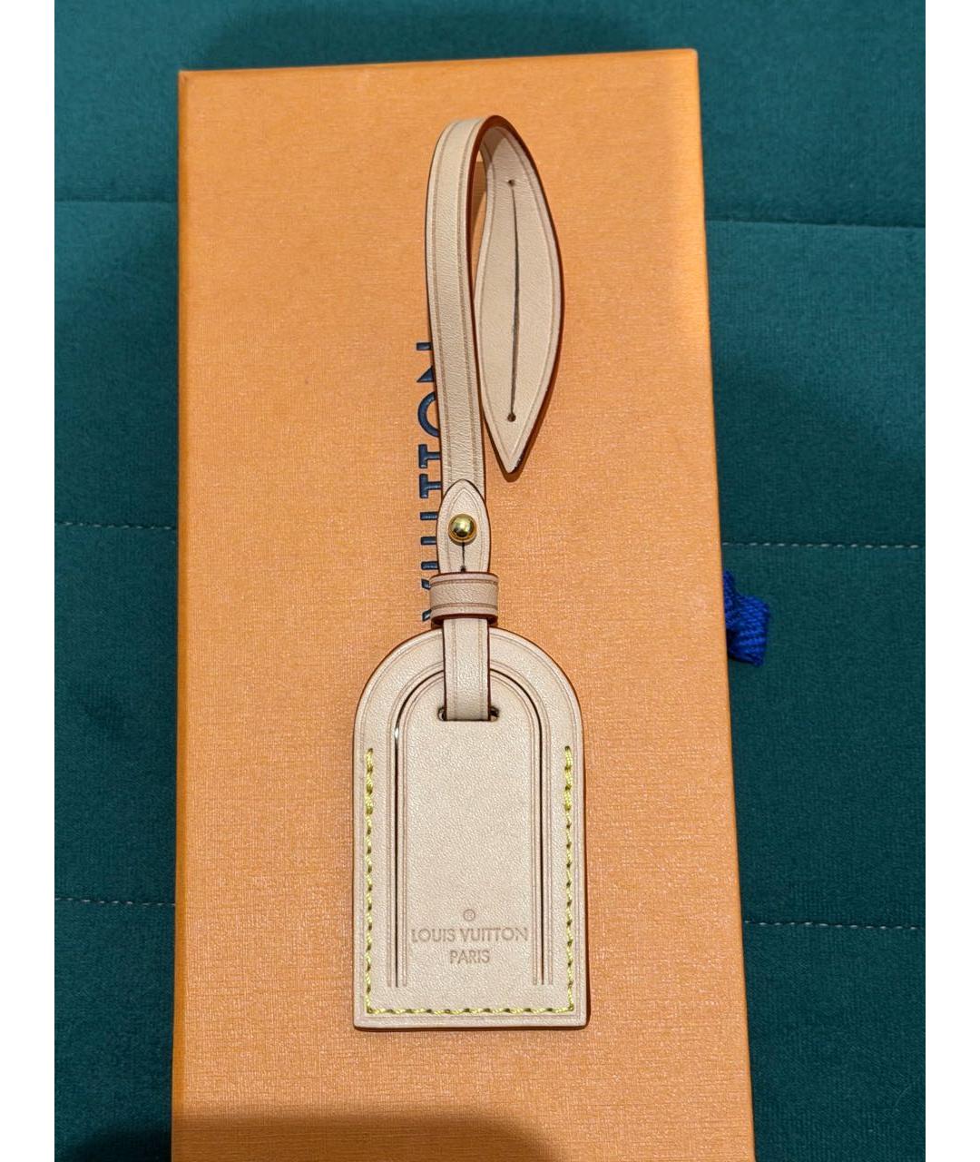 LOUIS VUITTON Бежевый брелок, фото 6
