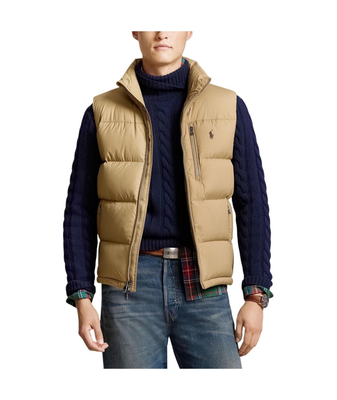 POLO RALPH LAUREN Бежевый жилет, фото 3