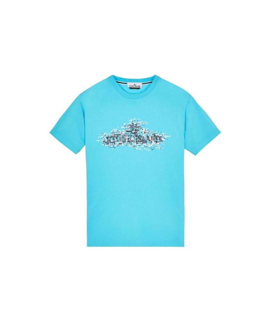 STONE ISLAND Синяя футболка, фото 1